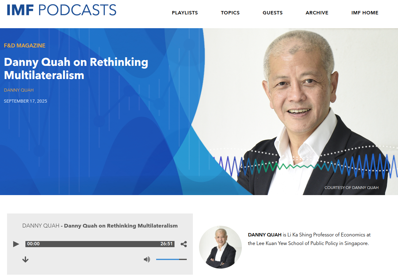 Quah 2025, IMF podcast (Sep)