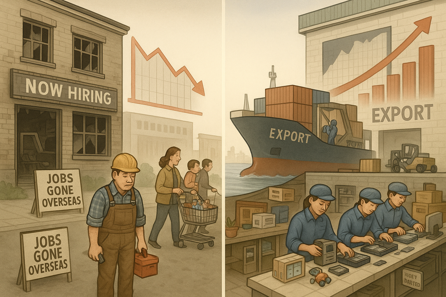ChatGPT - The China Shock. Jobs flow